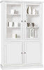 DANIELLE---mobile-con-vetrina-in-legno-massello-120x41x187-Bianco-Milani-Home