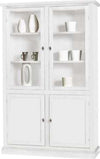DANIELLE---mobile-con-vetrina-in-legno-massello-120x41x187-Bianco-Milani-Home