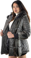 Dany---Giacca-Donna-Grigia-in-vera-pelle-e-vera-pelliccia