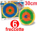 DARDO DARDI BERSAGLIO GIOCO TIRASSEGNO CON 6 FRECCETTE A INCASTRO DIAMETRO 30 CM Sport e tempo libero/Sport/Freccette/Bersagli/Bersagli standard Trade Shop italia - Napoli, Commerciovirtuoso.it