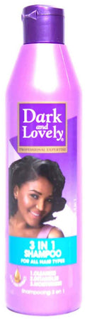 DARK & LOVELY SHAMPOO 3 IN1 MOISTURE PLUS CONDITING 250 ML PER CAPELLI .
