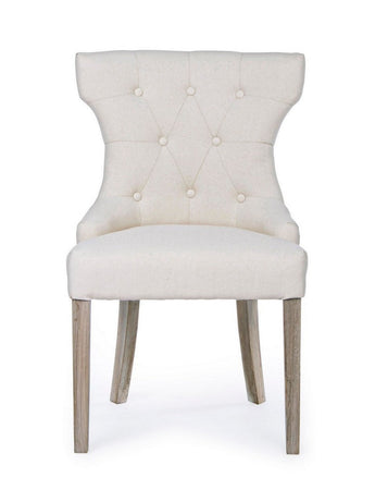 Sedia "Azelia" con struttura in rubber wood, per arredo interno 55 x 52 x h 92 cm