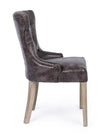 Sedia Azelia con struttura in rubber wood, per arredo interno 55 x 52 x h 92 cm