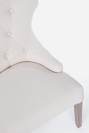 Sedia "Azelia" con struttura in rubber wood, per arredo interno 55 x 52 x h 92 cm