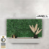 JANGAL Pannelli acustici Modulabili in FLORA sintetica ULTRAREALISTICA 52x52cm mod. DARK BUXUS - Eternal Parquet