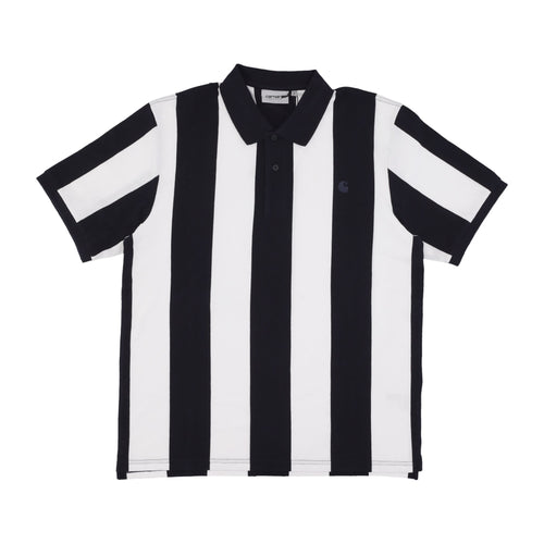 CARHARTT WIP Polo Manica Corta Uomo Hinton Polo Hinton Stripe/dark Navy da uomo