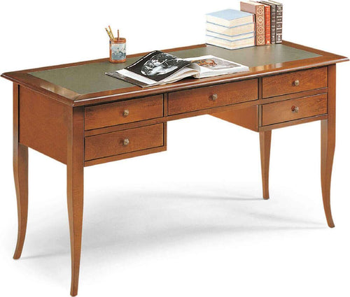 DARWIN---scrittoio-piano-in-pelle-in-legno-massello-130x65x81-Tinta-noce-Milani-Home
