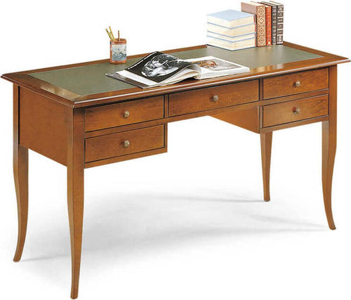 DARWIN---scrittoio-piano-in-pelle-in-legno-massello-150x75x81-Tinta-noce-Milani-Home