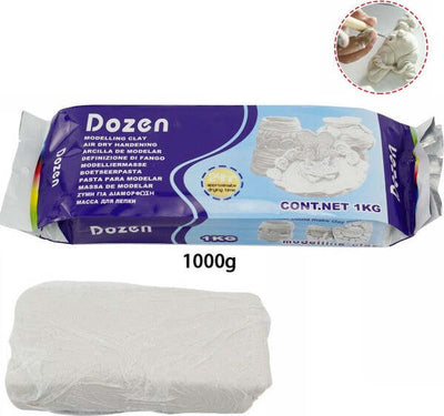 Das-Pasta-Modellante-Modellabile-1-Kg-Colore-Bianco-Gioco-Bambini-Hobby-Artista