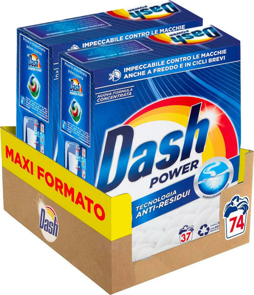 Dash Power Detersivo In Polvere Per Lavatrice Con Tecnologia Anti-residui Maxi Formato 74 Lavaggi (2 x 37 Lavaggi 3700 G) Salute e cura della persona/Pulizia e cura della casa/Prodotti per il bucato/Detersivi in polvere SG Store - Nicosia, Commerciovirtuoso.it