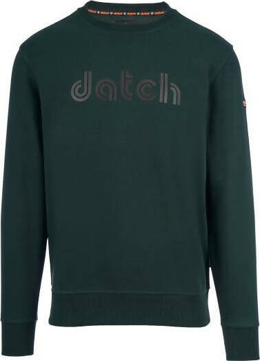 Datch-Felpa-Girocollo-Uomo-Verde-Scuro-Senza-Cappuccio