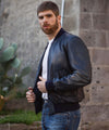 David---Bomber-Uomo-Nero-in-vera-pelle