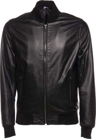 David---Bomber-Uomo-Nero-in-vera-pelle