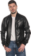 David---Bomber-Uomo-Nero-in-vera-pelle