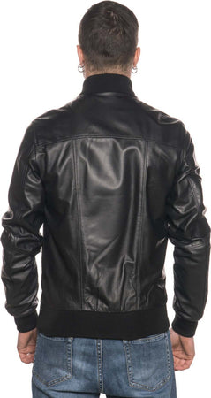 David---Bomber-Uomo-Nero-in-vera-pelle