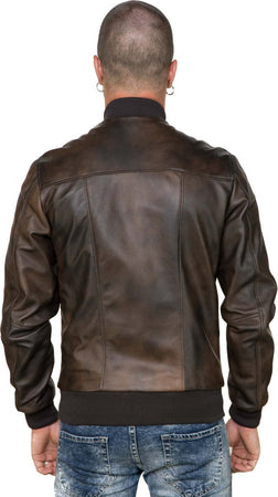 David---Bomber-Uomo-Testa-di-Moro-in-vera-pelle
