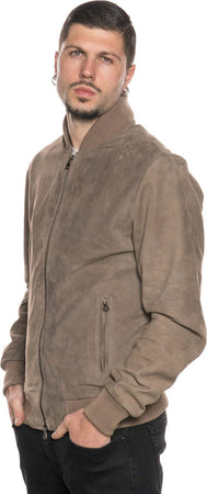 David---Bomber-Uomo-Tortora-in-vera-pelle-camoscio