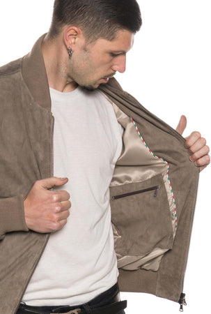 David---Bomber-Uomo-Tortora-in-vera-pelle-camoscio