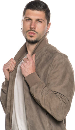 David---Bomber-Uomo-Tortora-in-vera-pelle-camoscio