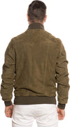 David---Bomber-Uomo-Verde-Chiaro-in-vera-pelle-camoscio