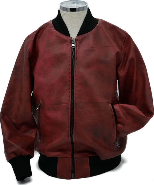 Davide---Bomber-Bambino-Bordeaux-in-vera-pelle