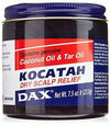 Dax Kocatah Plus Pomade Black Coconut Oil & Tar Oil Kocatah Dry Scalp Relief 400g Anti Forfora Per Capelli Americano