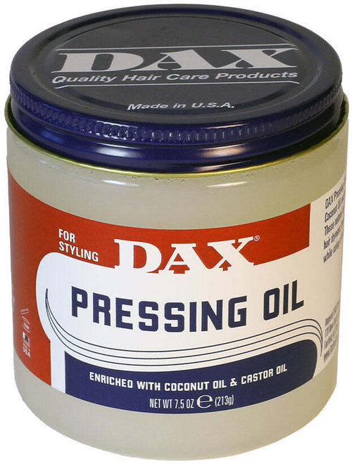 DAX PRESSING OIL PREMIUM STYING / HOT COMB WITH COCONUT OIL & CASTOR OIL 213G PER CAPELLI