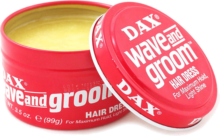 DAX WAVE AND GROOM HAIR DRESS FOR MAXIMUM HOLD, LIGHT SHINE 99 G PER CAPELLI