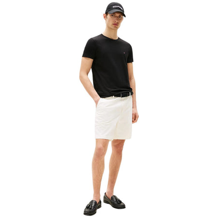 Tommy Hilfiger t-shirt nera stretch slim MW0MW27539BDS T-shirt Tommy Hilfiger