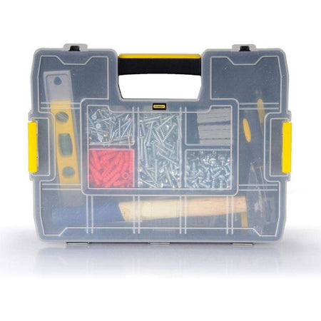 Cassetta organizer porta minuteria "Master Junior" con coperchio trasparente e divisori removibili