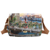 YNot borsa a tracolla flap bag stampa Flowers Canal YES631S4