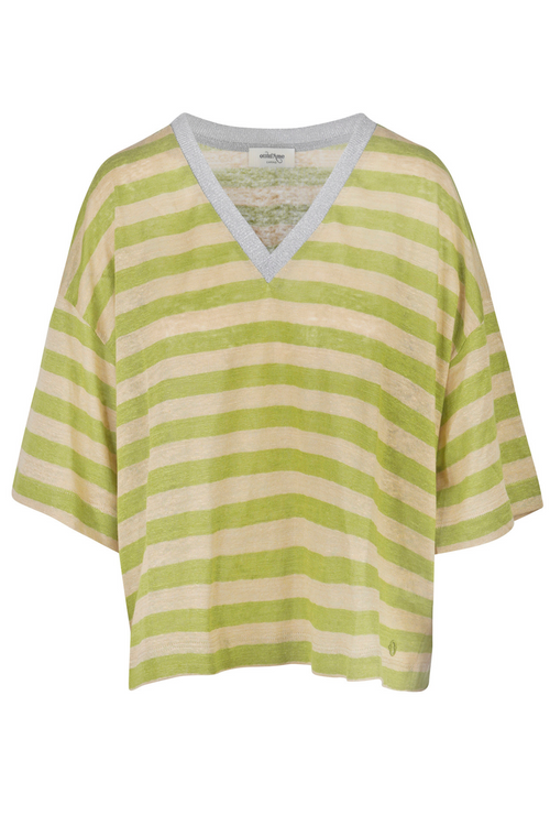 OTTOD'AME Ottod'ame - T-shirt - 450411 - Verde/Beige da donna