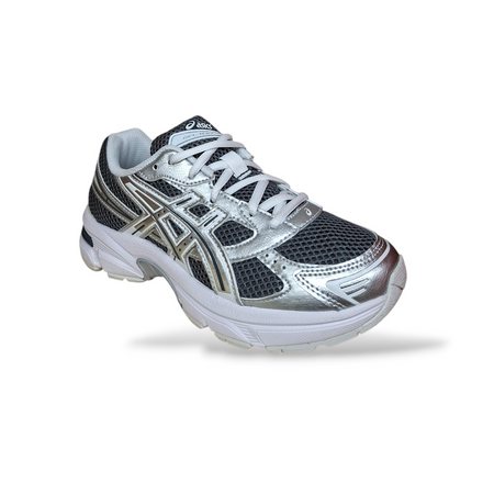 Sneakers ASICS GEL 1130 Bambino Argento Nero | Scarpe Sportive con Tecnologia GEL | Taglie 27-40