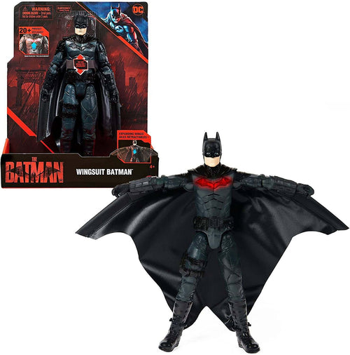 Dc Comics Batman Il Film Personaggio Deluxe Del Film The Batman 30cm Con Tuta Alare Luci Suoni E Ali Che Si Aprono Batman Da Collezione Del Film The Batman Spin Master