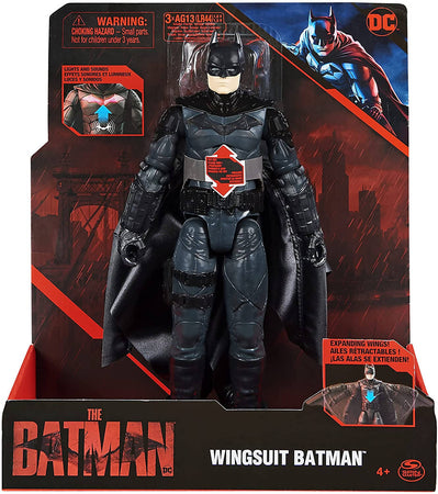 Dc Comics Batman Il Film Personaggio Deluxe Del Film The Batman 30cm Con Tuta Alare Luci Suoni E Ali Che Si Aprono Batman Da Collezione Del Film The Batman Spin Master