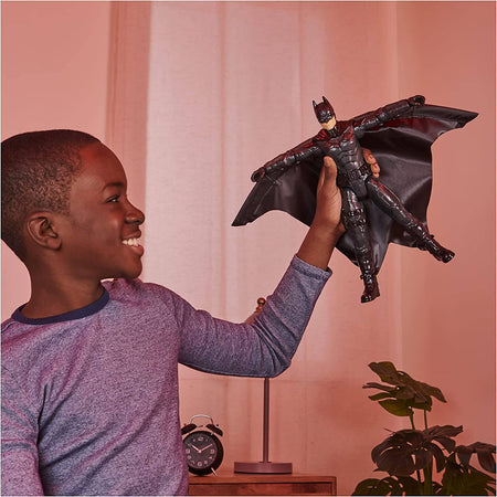 Dc Comics Batman Il Film Personaggio Deluxe Del Film The Batman 30cm Con Tuta Alare Luci Suoni E Ali Che Si Aprono Batman Da Collezione Del Film The Batman Spin Master