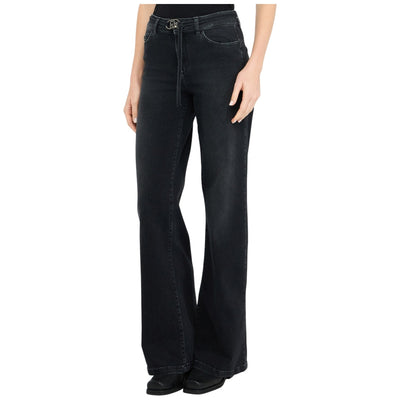 Liu Jo jeans flare nero con cintura GOOD UF5100D0264-8L451