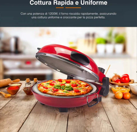 Dcg-Eltronic-Forno-Pizza-Maker-Mb2300-1200w-Timer-E-Termostato,-Rosso