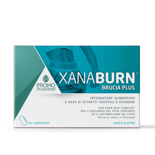 Xanaburn Brucia - Integratore Alimentare - Con arancio amaro e guaranà - per il controllo del peso e il drenaggio dei liquidi - 20 cpr - Naturopatica shop & therapy