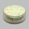 Disco sommergibile con led a luce RGB multicolore Ø8,5cm a batterie