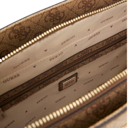 Guess borsa a spalla marrone 4G Logo NOELLE HWBG9672250LGW