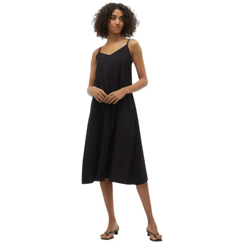 Vero Moda vestito nero in viscosa Josie 10303398