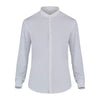 Camicia Novak Bianco Camicia Uomo Collo Coreana Elasticizzata Cameriere Barman Ristorante