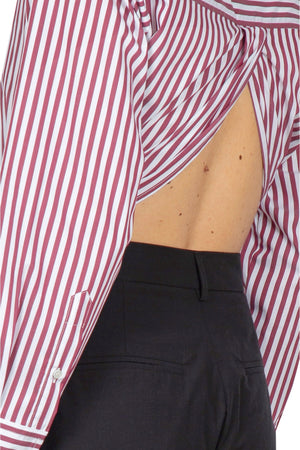 JUCCA Jucca - Camicia - 451196 - Bianco/Bordeaux da donna