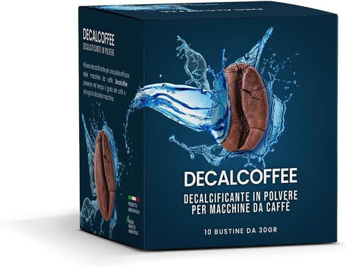 Decalcificante in Polvere per Macchine da Caffè - 10 Bustine da 30 gr di decalcificante biodegradabile