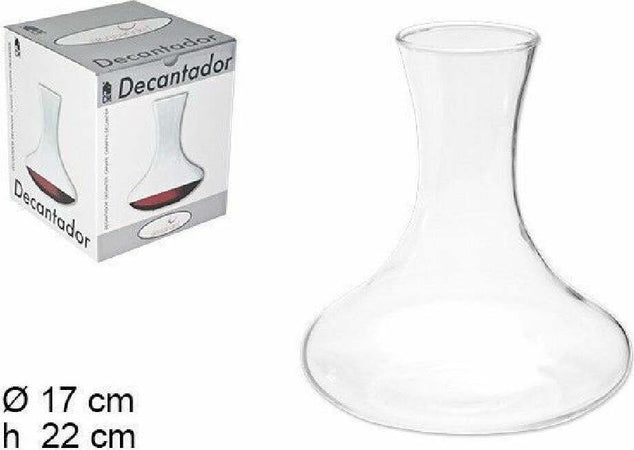 Decanter Per Vino In Vetro Aeratore Sommelier Enoteca Ristorante 17x22cm 054093 Casa e cucina/Stoviglie/Bicchieri e cristalli/Brocche carraffe e decanter/Decanter Trade Shop italia - Napoli, Commerciovirtuoso.it