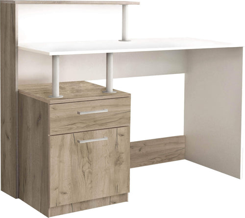 DECIO---scrivania-moderna-con-cassetto-120x75/91x55-h-Rovere-grigio-Milani-Home