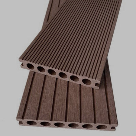(€39,90mq) KIT 8,41mq di Decking WPC 40×25×2900mm Coffee o Grey doppia faccia Inclusi Magatelli - clip acciaio e viti
