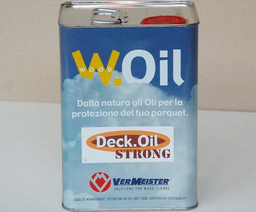 DECK.OIL STRONG Olio protettivo ad alte prestazioni per Parquet esterni Vermeister Casa e cucina/Detergenti e prodotti per la pulizia/Detergenti per la casa/Detergenti per pavimento Eternal Parquet - Ariano Irpino, Commerciovirtuoso.it