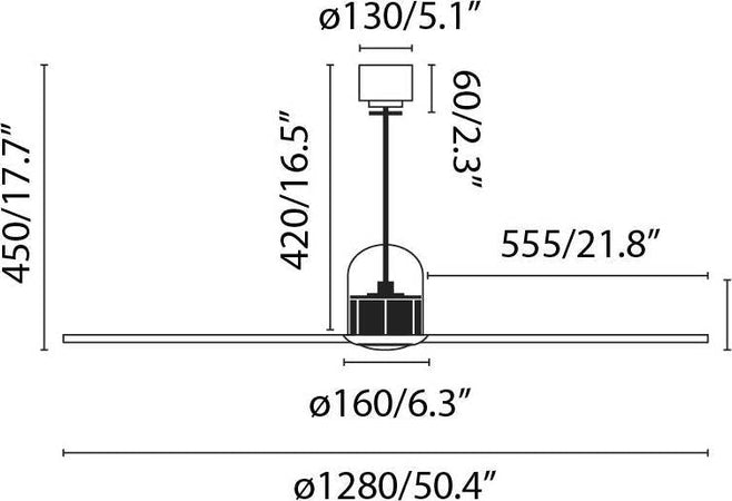 DECO FAN M LED Ventilatore da soffitto nero/legno con motore DC SMART Fai da te/Prodotti per la costruzione/Riscaldamento e raffreddamento/Sistemi mobili di climatizzazione/Ventilatori/Ventilatori da soffitto Led Mall Home - Napoli, Commerciovirtuoso.it